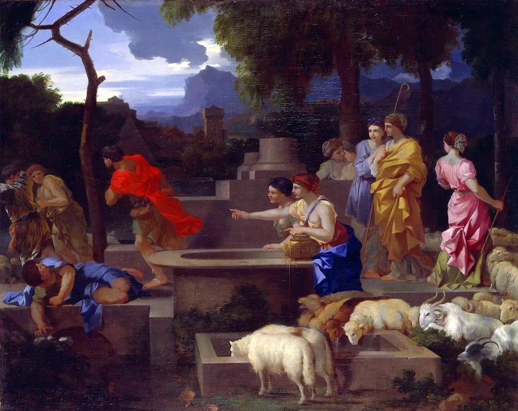 Mosè difende le figlie di Jetro - Minneapolis Institute of Arts